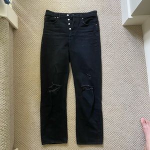 Denim Forum (Aritzia) high rise jeans